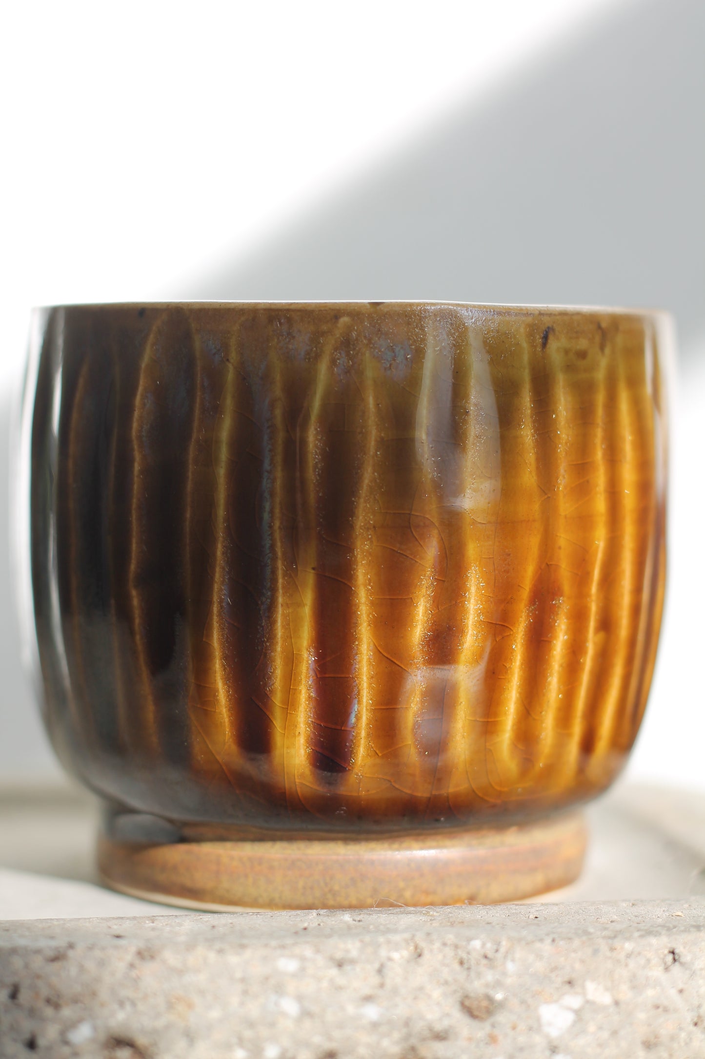 Crackle Glaze Ceramic Espresso/Whiskey Cup