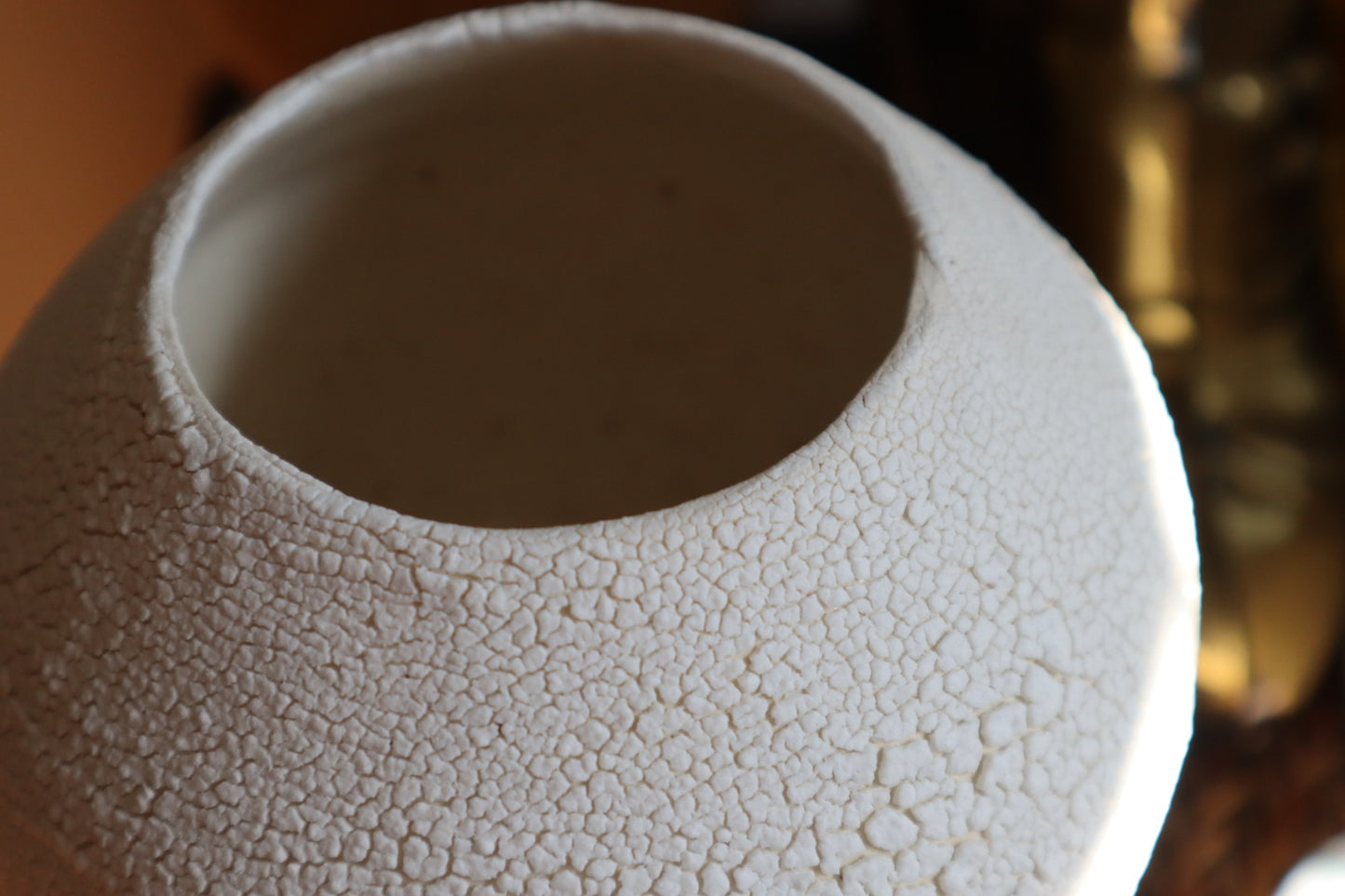 Crackle Glaze Hollow Form/Flower Vase
